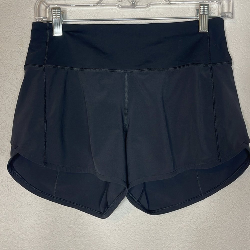 Lululemon Speed Up Mid-Rise Short 4" Inseam Black Size 4 Lined - Picture 4 of 12
